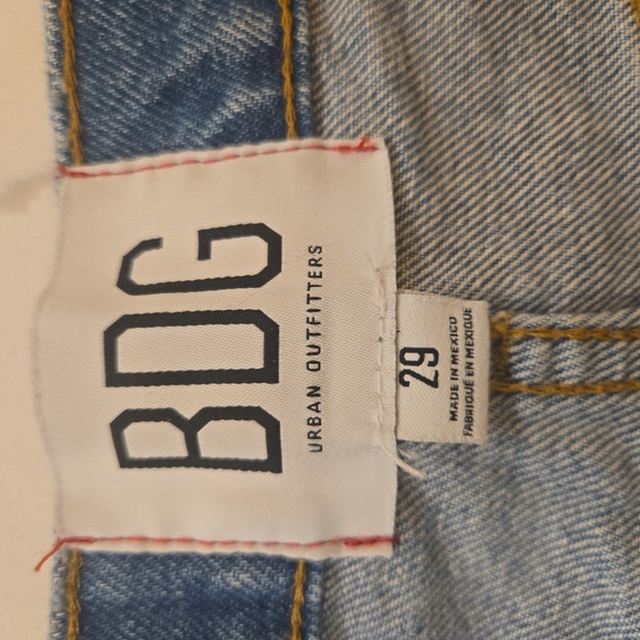 Urban Outfitters BDG Pearl Embellished Wide Leg High Rise Jeans Blue Size 29 - Picture 6 of 7